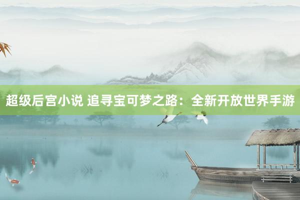 超级后宫小说 追寻宝可梦之路：全新开放世界手游