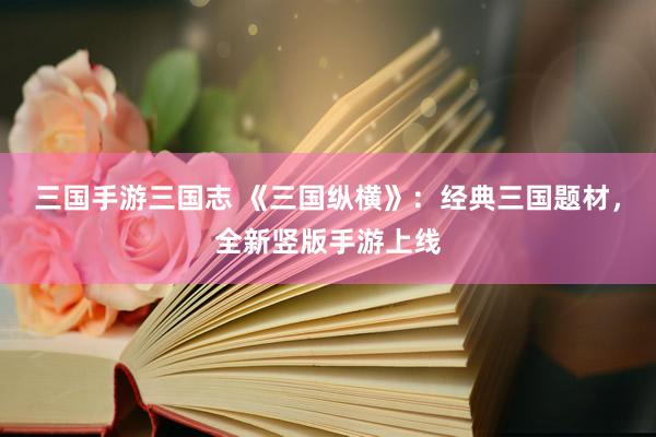 三国手游三国志 《三国纵横》：经典三国题材，全新竖版手游上线